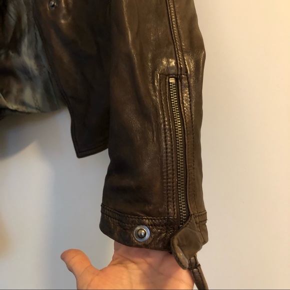 DANIER LEATHER MOTO JACKET - Picture 6 of 9